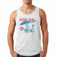 Retro Book Girl Summer Beach Vacation For Book Lover Men Tank Top Retro Book Girl Summer Beach Vacation For Book Lover Men Tank Top