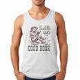Retro Cowgirl ReadingTee Saddle Up With A Good Book Western Men Tank Top
