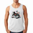 Retro Cute Cat Floral Book Librarian Vintage Floral Cat Book Men Tank Top Retro Cute Cat Floral Book Librarian Vintage Floral Cat Book Men Tank Top
