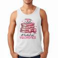 Retro Groovy Valentine Men Women Kid Tees By Emily All Booked For Valentines Book Reading Bookworm Nerdy Men Tank Top