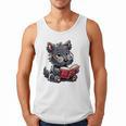 Scottish Terrier Reading a Book Dog Men Tank Top