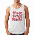 Valentine Teacher Coquette Bow Pencil Heart Book Girl Women Men Tank Top Valentine Teacher Coquette Bow Pencil Heart Book Girl Women Men Tank Top