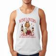 Valentine’s Day Wine Lovers Book Club We Read Wine Labels Men Tank Top