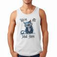 We'Re All Mad Here Cheshire Cat Alice Wonderland Book Kids Men Tank Top