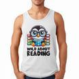 Wild About Reading Book Lover Penguin Men Tank Top