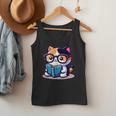 Adorable Book Lover Calico Cat With Reading Glasses Cute For Men Women Kids Men Tank Top Adorable Book Lover Calico Cat With Reading Glasses Cute For Men Women Kids Men Tank Top