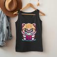 Adorable Book Lover Persian Cat With Reading Glasses Cute Men Tank Top Adorable Book Lover Persian Cat With Reading Glasses Cute Men Tank Top