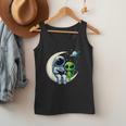 Astronaut Reading Book To Alien Shirt Moon Space Lover Kids Men Tank Top