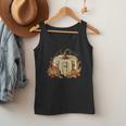 Book Pumpkin Fall Reading Thanksgiving Teacher Librarian Men Tank Top