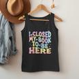 Book Readers I Closed My Book To Be Here Men Tank Top Book Readers I Closed My Book To Be Here Men Tank Top