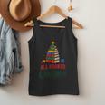 All Booked For Christmas Librarian Reader Xmas Pajama Men Tank Top