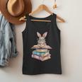 Books Bookworm Reader Book Cute Reading Bunny With Glasses Men Tank Top