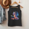 Bookworm Book Lover Women Girls Dragon Reading Men Tank Top
