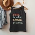Cats Books Coffee Plants Gardening Mama Mom Mothers Men Tank Top