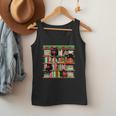 Christmas Cat Santa Bookshelves Book Lover Reader Men Tank Top Christmas Cat Santa Bookshelves Book Lover Reader Men Tank Top