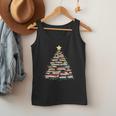 Christmas Tree Books Book Reading Bookworm Men Tank Top