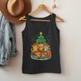 Cute Cats Reading Books Christmas Tree Men Tank Top Cute Cats Reading Books Christmas Tree Men Tank Top
