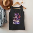 Cute Dragon Read Books Be Kind Stay Weird Book Lover Men Tank Top