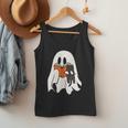 Cute Ghost Cat Reading Book Spooky Season Halloween Costume Men Tank Top