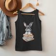 Cute Reading Bunny With Glasses Books Reader Book Bookworm Men Tank Top