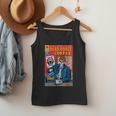 Dead Roast Coffee Comic Book Cover Style Skeleton Barista Men Tank Top