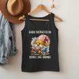 Easily Distracted By Books And Gnomes Book Reading Gnome Men Tank Top