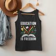 Education Is Freedom Books History Teacher Kids Men Tank Top