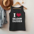 Fantasy Romantasy Book Lover I Love Heart Shadow Daddies Men Tank Top