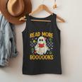 Ghost Reading Books Teacher Student Halloween Read More Book Men Tank Top