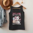 Girl Who Loves Cats And Books Cute Men Tank Top