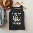 Good Book Is Out Of This World Astronaut Moon Space Reading Men Tank Top