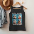 Hedgehog Love Reading And Hedgehogs Child Book Lover Men Tank Top