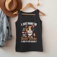 Kawaii Feline Book Reading Read Books Pet My Calico Cat Men Women Men Tank Top