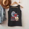 Manatee Reading Books Matching Bookworm Readers Librarian Men Tank Top