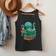 Octopus Reading Book Reading Bookworm Reader Men Tank Top Octopus Reading Book Reading Bookworm Reader Men Tank Top