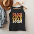 Peace Love Books Men Women Men Tank Top