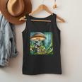 Rabbit Reading Book Under Large Mushroom Easter Bandana Men Tank Top