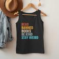 Read Banned Books Be Kind Stay Weird Men Tank Top