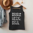 Read Books Lift Heavy Pet Dogs Men Tank Top