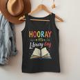 Reading Books Bibliophile Hooray It's Library Day Men Tank Top
