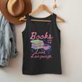 Retro Books Are My Love Language Valentine Book Lovers Men Tank Top