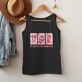 Retro Coquette Bow All Booked For Valentines Book Lover Cute Men Tank Top