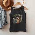 Sloth Reading a Book Lazy Sloth Bookworm Men Tank Top