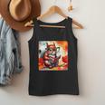 Squirrel Reading Comic Book On Autumn Branch Glasses Leaves Men Tank Top