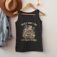 That's What I Do I Read Books And I Know Things Book Floral Men Tank Top