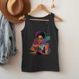 Woman Reading Book Lover Geometric Girl Afro History Men Tank Top