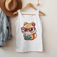 Adorable Book Lover Chipmunk With Reading Glasses Cute Premium Men Tank Top