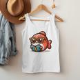 Adorable Book Lover Salmon With Reading Glasses Cute Men Tank Top Adorable Book Lover Salmon With Reading Glasses Cute Men Tank Top