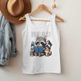Animals Raccoon Reading Book Librarian Across America Kids Men Tank Top