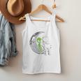 Astronaut Reading Book To Alien Moon Space Women Kids Men Premium Tri-Blend Men Tank Top